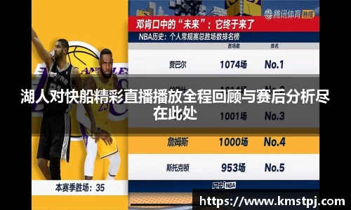 湖人对快船精彩直播播放全程回顾与赛后分析尽在此处